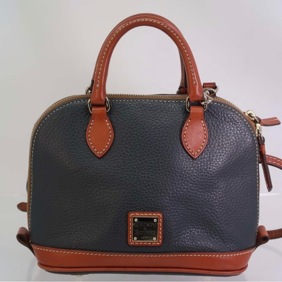 Dooney & Bourke Pebble Leather Zip Zip Satchel - Picture 2 of 8